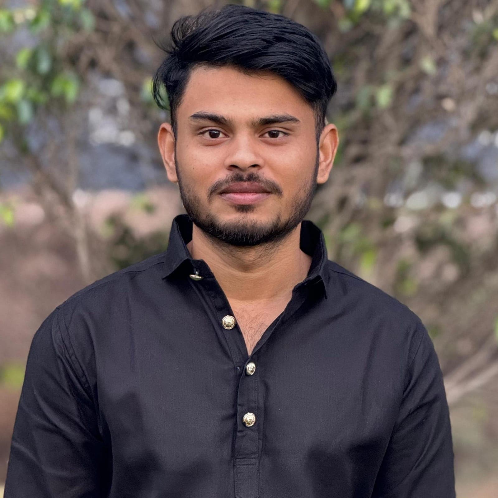 Atharva in a jacket at Sinhagad,.